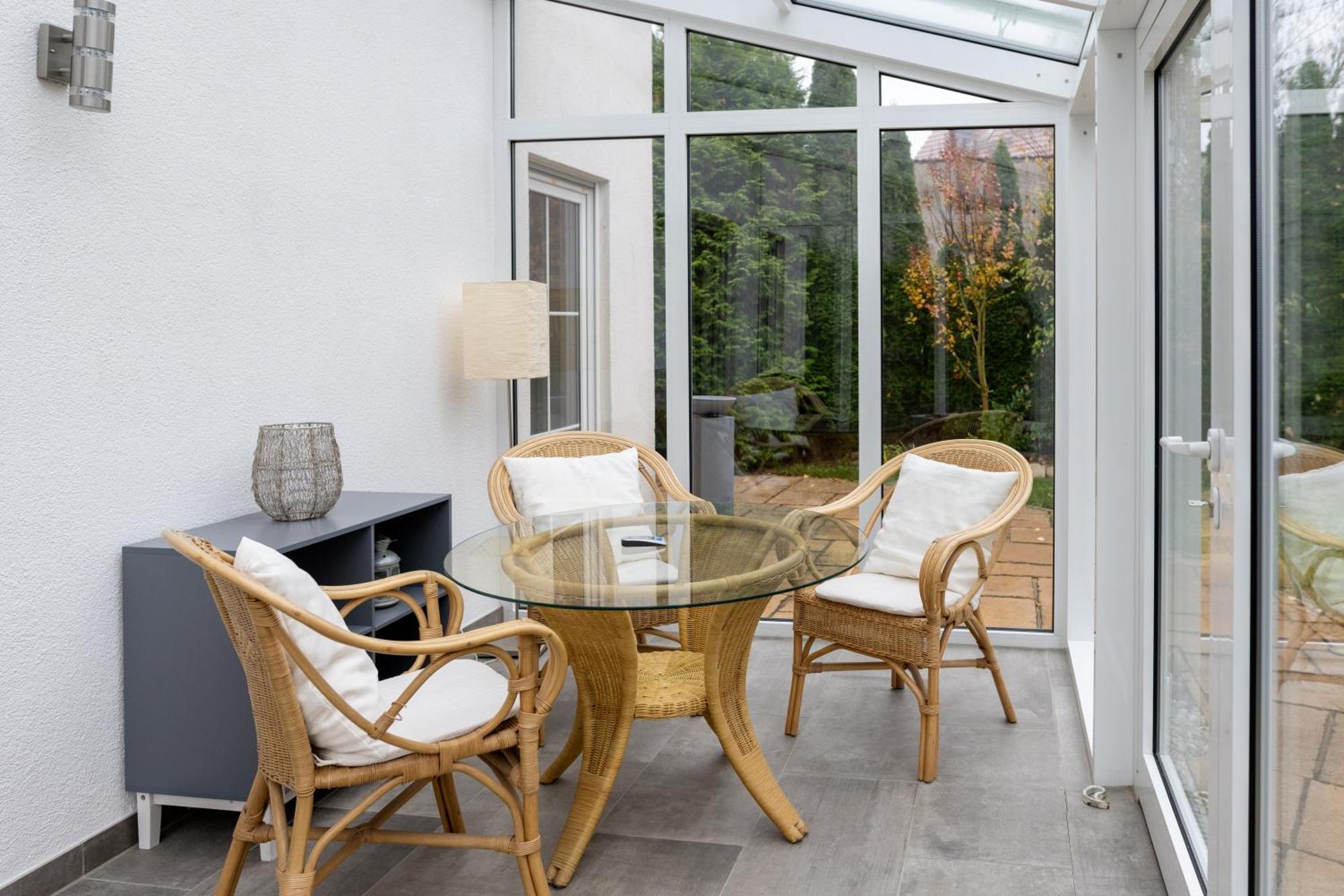 Ganzes Ferienhaus In Leipzig Mit Garage Und Fussbodenheizung Eksteriør billede